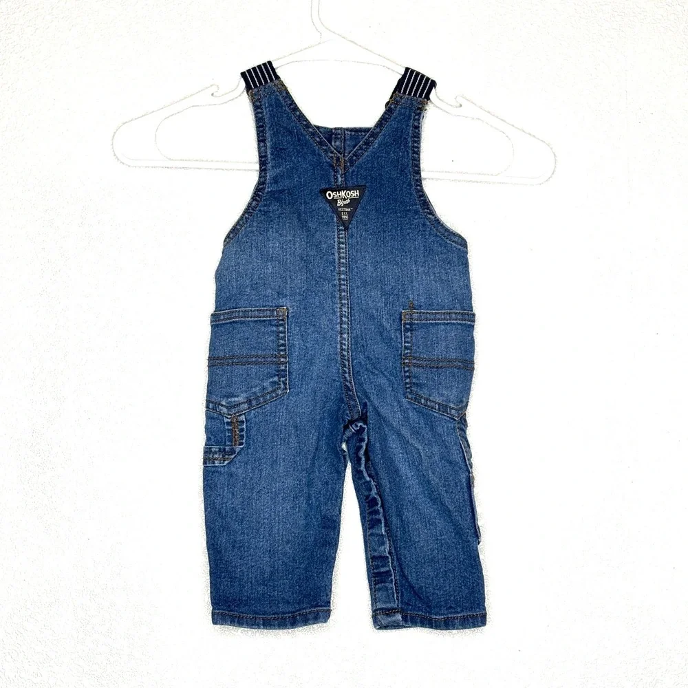 OshKosh Bgosh‎ Baby Denim Overalls 6 Months Blue 